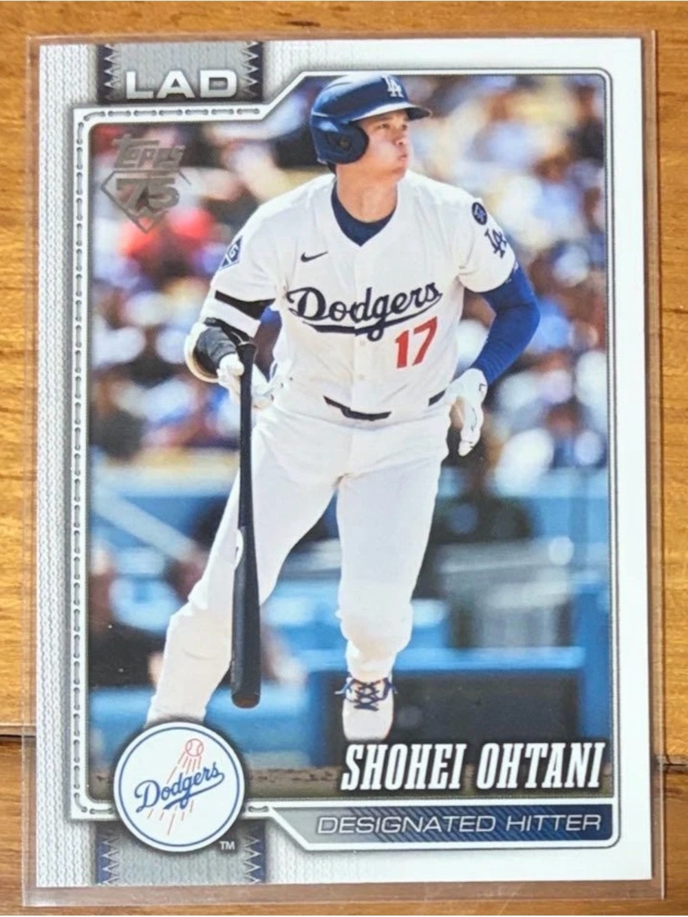 Shohei Ohtani Los Angeles Dodgers Baseball Card - White & Blue